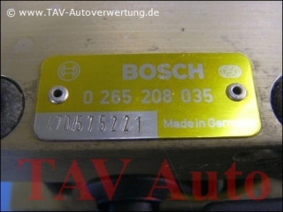ABS Hydraulik-Aggregat Bosch 0265208035 Peugeot 306 Citroen ZX