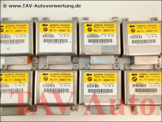 Airbag Steuergeraet BMW 65.77-8362119 BAE 12198403 Temic MBB Sensor