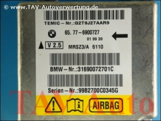 Air Bag unit BMW 65776900727 Temic MRSZ3/A-6110 31690072701C
