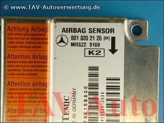 Airbag Steuergeraet Sensor Mercedes A 0018202126[04] Temic MRSZ2 9169 K2