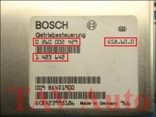 EGS Control unit Bosch 0-260-002-429 BMW 1-423-642 1-423-632 GS-8.60.0