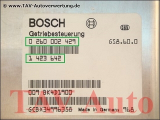 EGS Steuergeraet Bosch 0260002429 BMW 1423642 1423636 GS8.60.0