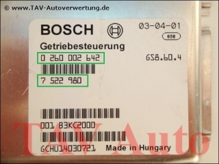 EGS control unit GS8.60.4 BMW 7-522-980 7-529-032 Bosch 0-260-002-642