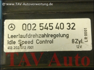 Idle speed control A 002-545-40-32 VDO 412-202-012-001 12V 8Zyl Mercedes-Benz