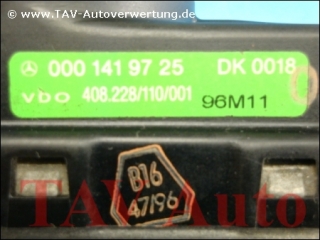 Drosselklappen Schieber Mercedes-Benz A 0001419725 VDO 408.228/110/001 DK0018