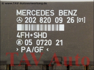 4FH+SHD Steuergeraet Mercedes-Benz A 2028200926 [01] Lk 05072021