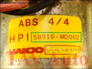 ABS 4/4 Hydraulic unit HPI 58910M2002 Mando Hyundai Santamo