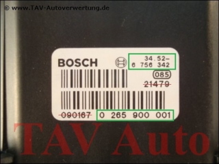 ABS/ASC Hydraulic unit BMW 34516756340 34526756342 Bosch 0-265-223-001 0-265-900-001