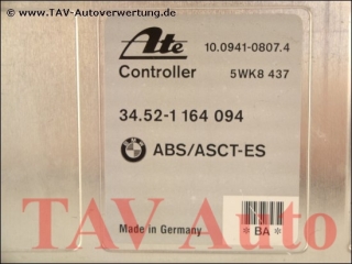 ABS/ASCT-ES Steuergeraet 34.52-1164094 Ate 10.0941-0807.4 5WK8437 BMW E36 Z3