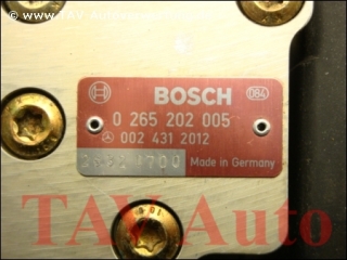 ABS/ASR Hydraulik-Aggregat Mercedes-Benz A 0024312012 Bosch 0265202005