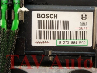 ABS/ASR Hydraulikblock Opel GM 24432510 ER Bosch 0265220636 0273004592