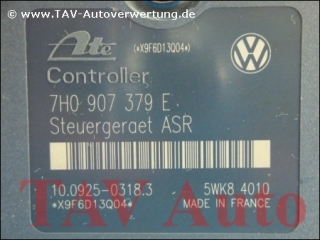ABS/ASR Hydraulikblock VW T5 7H0614111E 7H0907379E Ate 10.0204-0312.4 10.0925-0318.3 5WK84010