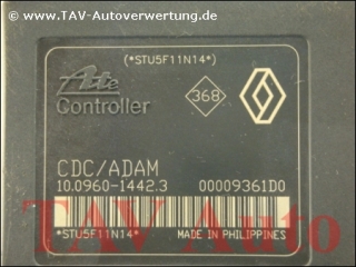 ABS/CDC/ADAM Hydraulik-Aggregat Renault 8200345940 --B P5CT2AAY7 Ate 10.0206-0161.4 10.0960-1442.3 00009361D0