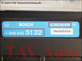 ABS Steuergeraet A 0055455132 Bosch 0265101020 Mercedes W124 W126 W201 R129 