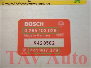 ABS Control unit Audi 441-907-379 Bosch 0-265-103-029