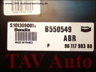 ABS Steuergeraet Bendix S101309001D B550549 ABR 9611798380 Peugeot 205 309