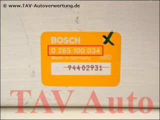 ABS Steuergeraet Bosch 0265100034 Alfa Romeo 164 60508245