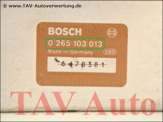ABS Steuergeraet Bosch 0265103013 92861811903 92861811904 Porsche 928 944