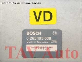 ABS Steuergeraet Bosch 0265103038 VD Opel Calibra-A Kadett-E Vectra-A