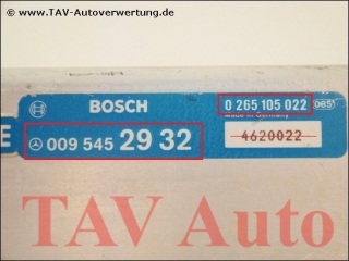 ABS Control unit Mercedes A 009-545-29-32 Bosch 0-265-105-022