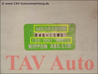 ABS Steuergeraet Mitsubishi MB381894 Nippon 12000070011 Galant