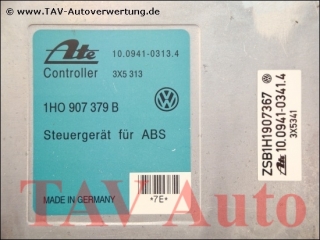 ABS Steuergeraet VW 1H0907379B Ate 10.0941-0313.4 3X5313 ZSB1H1907367