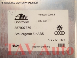 ABS Steuergeraet VW 357907379 Ate 10.0935-0094.4 332572