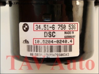 ABS/DSC/DSC3-ES Hydroaggregat BMW 34.51-6750536 Ate 10.0204-0240.4 10.0947-0805.3