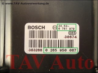 ABS/DSC Hydraulikblock 34.51-6761977 34.52-6761979 Bosch 0265225146 0265950067 BMW X5