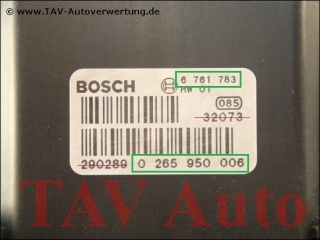 ABS/DSC Hydraulikblock BMW 34.51-6761781 6761783 Bosch 0265225007 0265950006