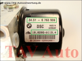 ABS/DSC Hydraulic unit BMW 34516763959 6-764-088 Ate 10020601194 10096008213