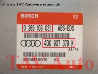 ABS-EDS Control unit Audi 4D0-907-379-K Bosch 0-265-109-031