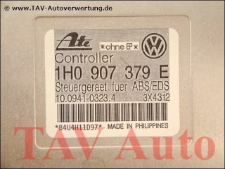 ABS/EDS Steuergeraet VW 1H0907379E Ate 10.0941-0323.4 3X4312 ZSB1H1907367G