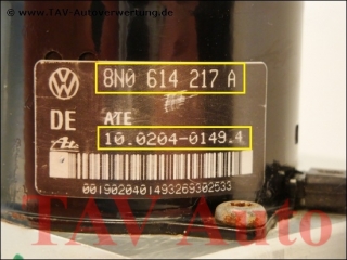 ABS/EDS Hydraulikblock Audi 8N0614217A 8N0907379C Ate 10.0204-0149.4 10.0949-0378.3