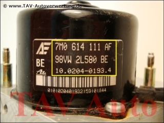 ABS/EDS Hydraulic unit VW 7M0-614-111-AF 1J0-907-379-H Ford 98VW-2L580-BE Ate 10020401934 10094903413