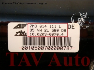ABS/EDS Hydraulic unit VW 7M0-614-111-L 7M0-907-379-A Ford 95VW-2L580-DB Ate 10020300704 10045708523 10094503033