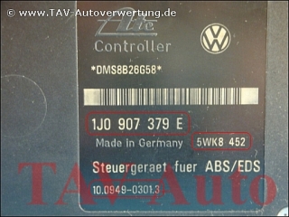 ABS/EDS Hydraulik-Aggregat VW 7M0614111T 1J0907379E Ford 98VW2L580BC Ate 10.0204-0187.4 10.0949-0301.3 5WK8452