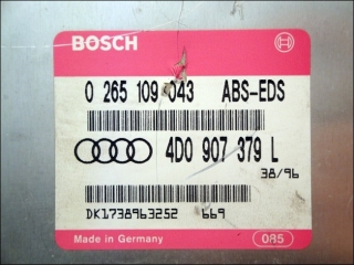 ABS-EDS Control unit 4D0-907-379-L Bosch 0-265-109-043 Audi A6 A8