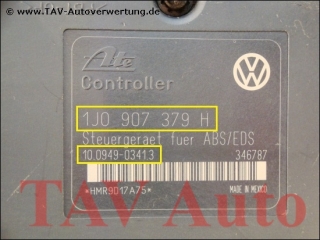 ABS/EDS unit VW 7M0-614-111-AB 1J0-907-379-H Ford 98VW-2L580-BD Ate 10020401934 10094903413