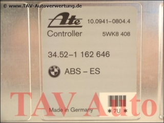 ABS-ES Steuergeraet BMW 34.52-1162646 Ate 10.0941-0804.4 5WK8408