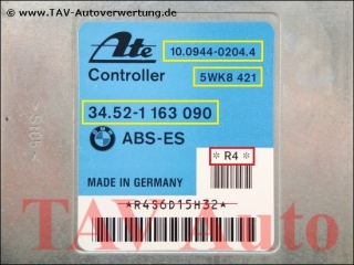 ABS-ES Steuergeraet 34.52-1163090 *R4* Ate 10.0944-0204.4 5WK8421 BMW E36 Z3