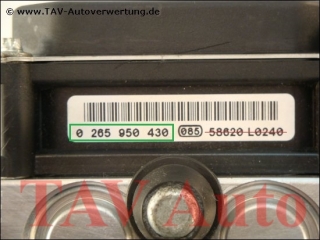 ABS/ESP Hydraulikblock 4F0614517L 4F0910517L Bosch 0265234263 0265950430 Audi A6