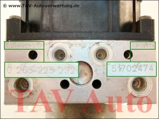 ABS/ESP Hydraulikblock 51702474 Bosch 0265225232 0265950103 Fiat Stilo