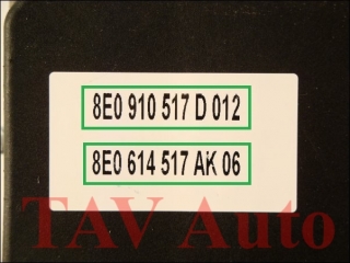 ABS/ESP Hydraulikblock Audi A4 8E0614517AK 06 8E0910517D 012 Bosch 0265234336 0265950474