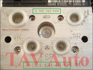ABS/ESP Hydraulikblock Mercedes-Benz A 0044314612 Bosch 0265202444