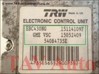 ABS/ESP Hydraulikblock Opel GM 12773673 TRW 15052409 15114109-F 54084735-E