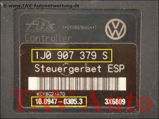ABS/ESP Hydraulik-Aggregat VW 1J0614517 1J0907379S Ate 10.0204-0145.4 10.0947-0305.3