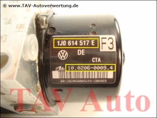 ABS/ESP Hydraulikblock VW 1J0614517E 1C0907379E Ate 10.0206-0009.4 10.0960-0313.3