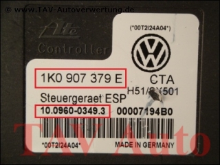 ABS/ESP Hydraulic unit VW 1K0-614-517-C 1K0-907-379-E Ate 10020600414 10096003493