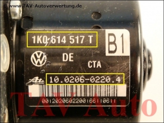 ABS/ESP Hydraulikblock VW 1K0614517T 1K0907379AA Ate 10.0206-0220.4 10.0960-0360.3